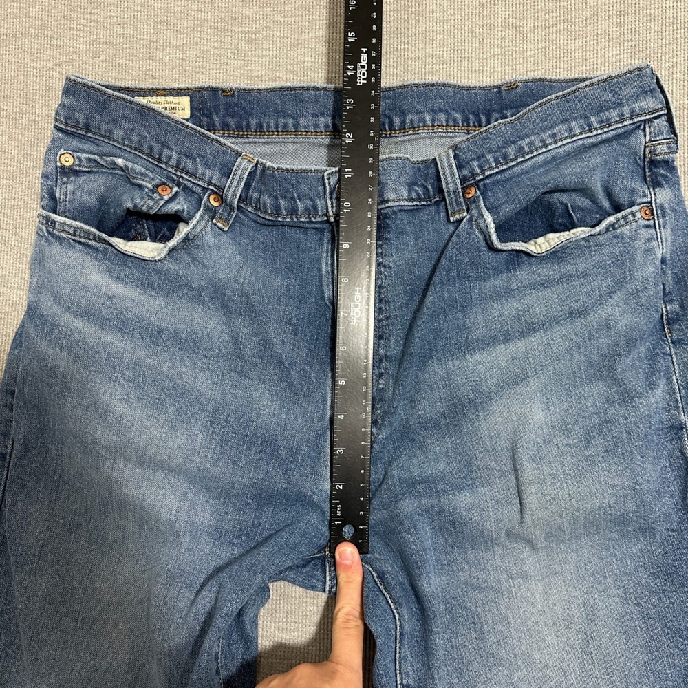 Levi's 514 Straight Fit Jeans Blue Denim Medium Wash Mens Size W38xL33 - Picture 5 of 16